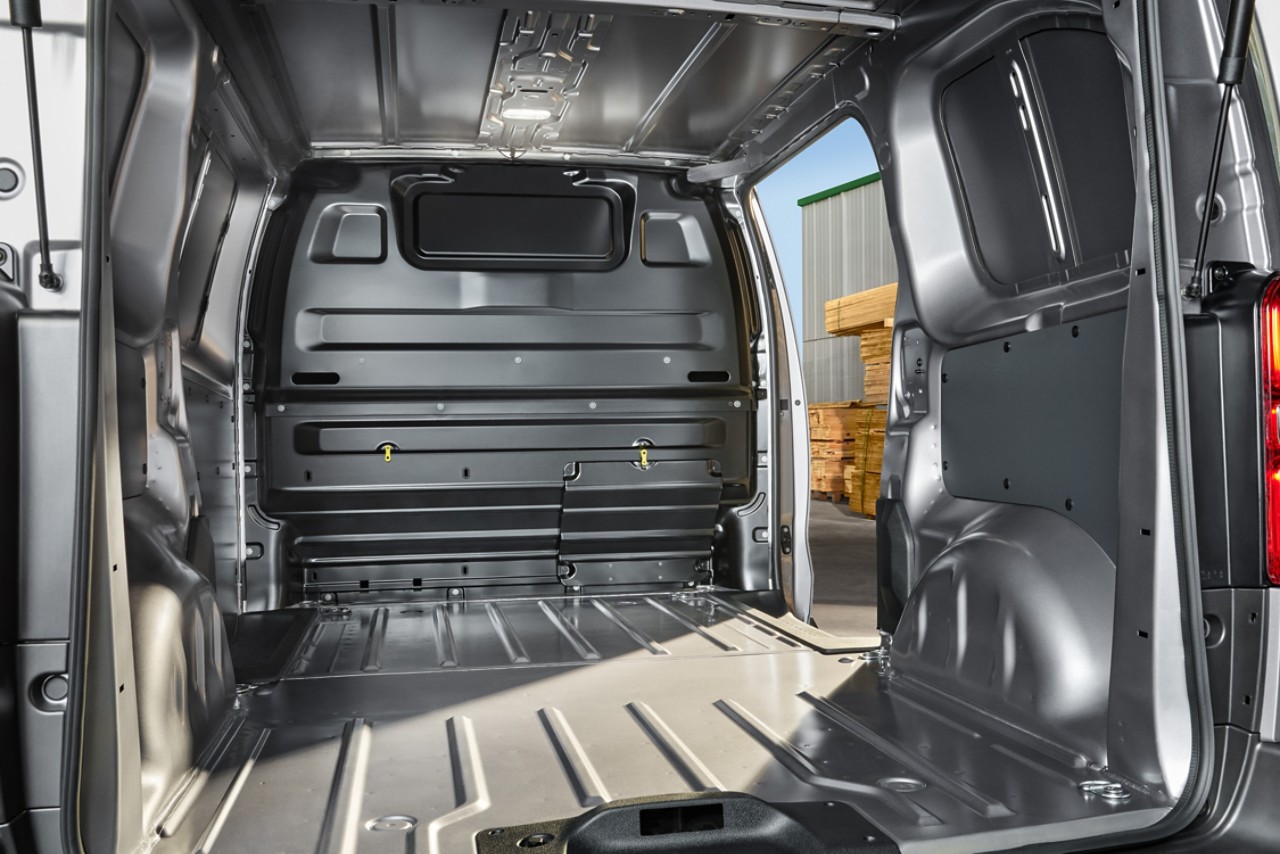 The Proace’s vast and flat-floored cargo area